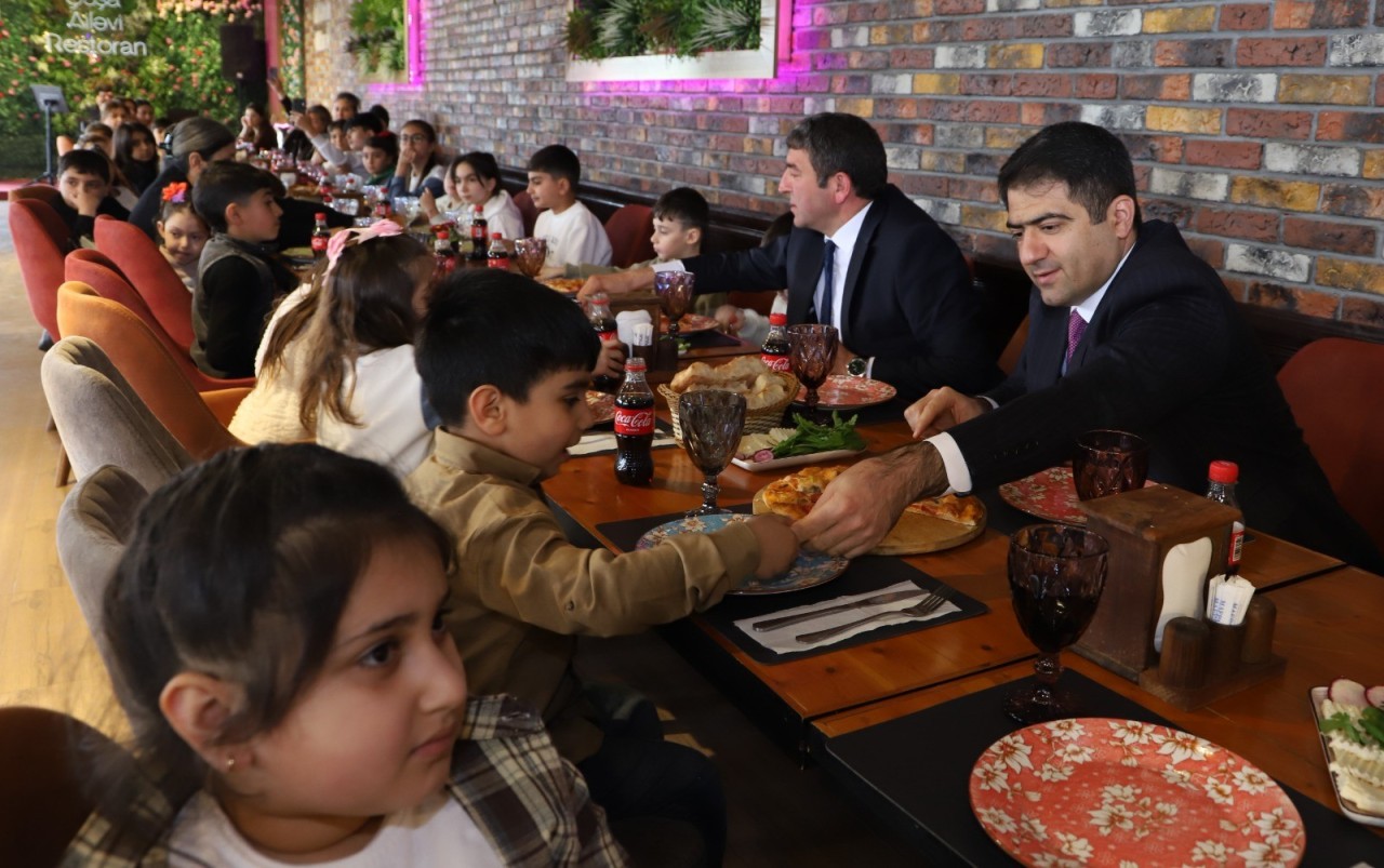 Ağstafada bayram ərəfəsində şəhid övladları ilə görüş keçirilib - FOTOLAR